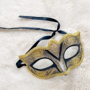 Gold Black Masquerade Mask